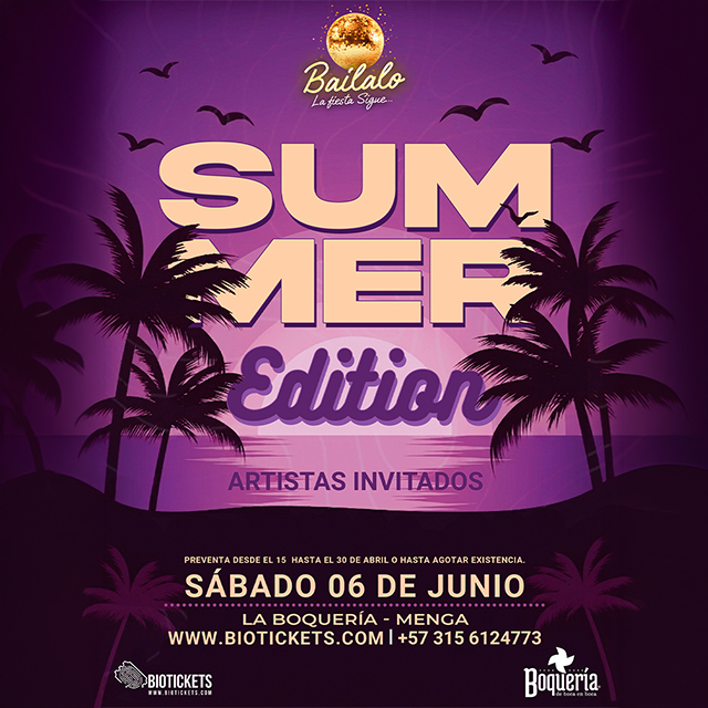 BAILALO LA FIESTA SIGUE… SUMMER EDITION – 6 JUNIO